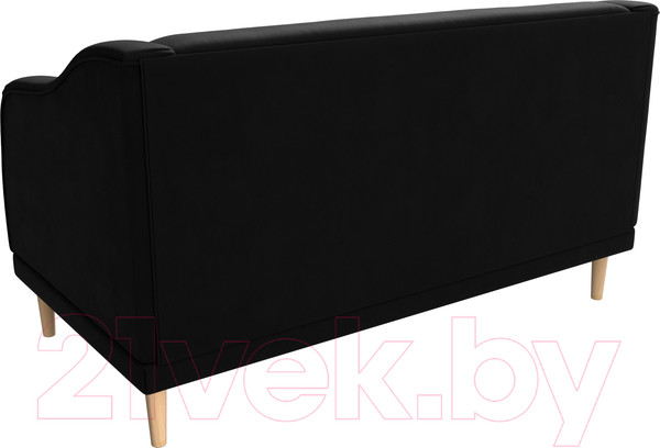 Изображение товара Диван Лига Диванов Киото (микровельвет черный)