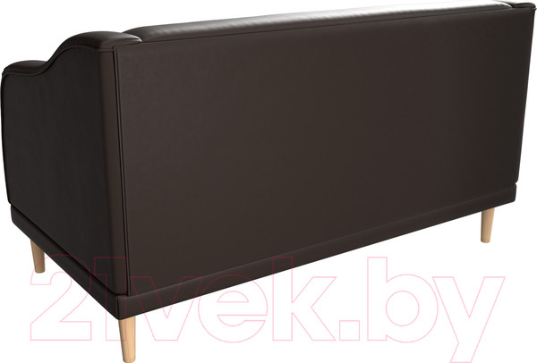 Изображение товара Диван Лига Диванов Киото (экокожа коричневый)