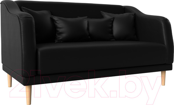 Изображение товара Диван Лига Диванов Киото (экокожа черный)