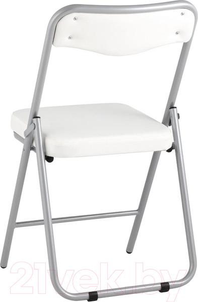 Изображение товара Стул Stool Group Джонни (экокожа белый/металлик)