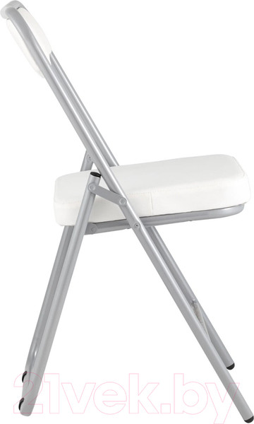 Изображение товара Стул Stool Group Джонни (экокожа белый/металлик)