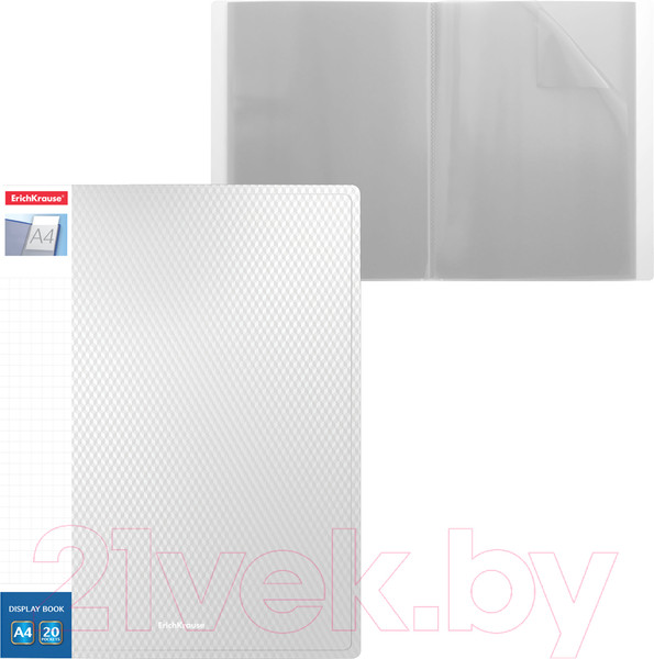 Изображение товара Папка для бумаг Erich Krause Diamond Total White / 55150 (белый)