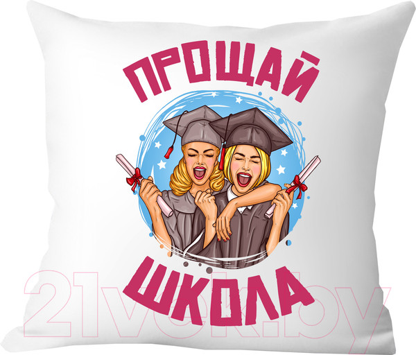 Изображение товара Подушка декоративная Print Style Прощай школа / 40x40plat182