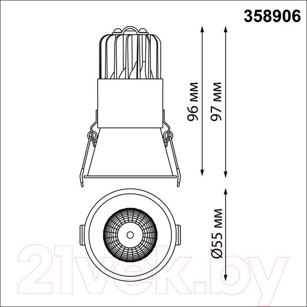 Изображение товара Точечный светильник Novotech Spot 358906