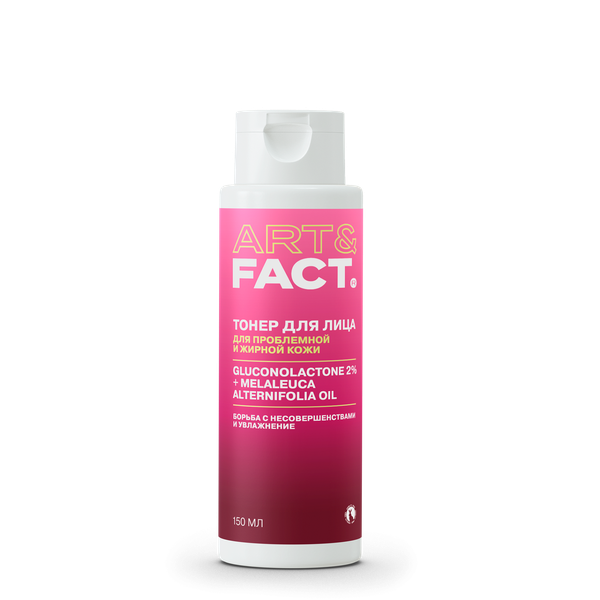Изображение товара Тонер для лица Art&Fact Anti-Acne Toner Gluconolactone+Tea Tree Oil (150мл)
