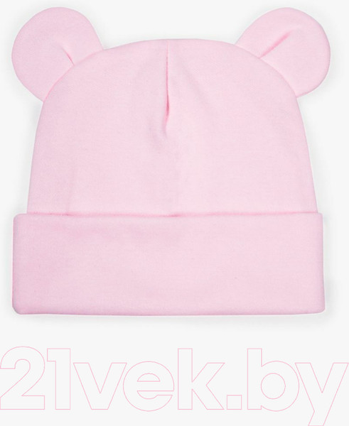 Изображение товара Шапочка для малышей Amarobaby Nature Essence Bear / AB-OD22-NE16Be/06-38 (розовый)
