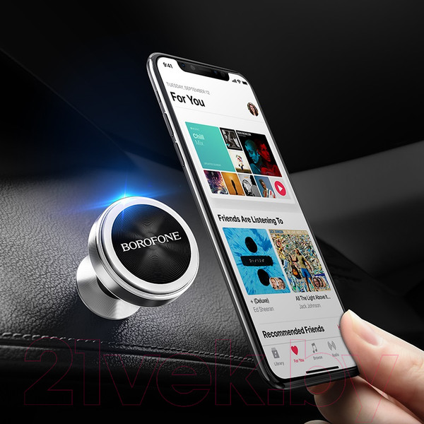 Изображение товара Держатель для смартфонов Borofone BH5 (серебристый)