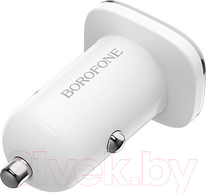 Изображение товара Зарядное устройство автомобильное Borofone BZ12 с кабелем Micro (белый)