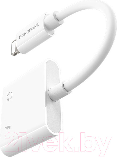 Изображение товара Сплиттер Borofone BV11 Lightning - Lightning (белый)