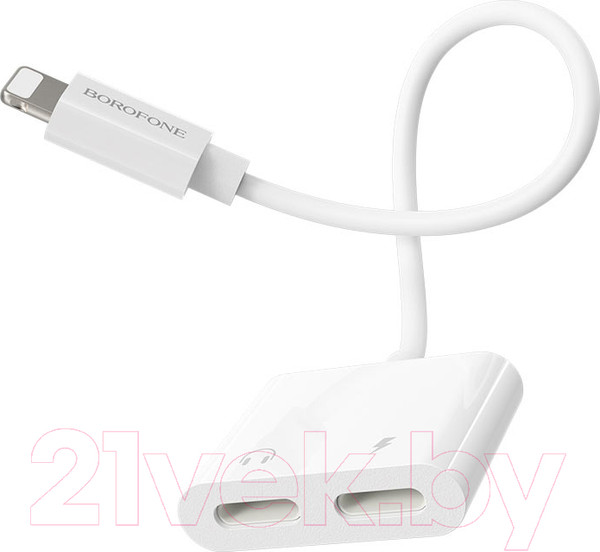 Изображение товара Сплиттер Borofone BV11 Lightning - Lightning (белый)