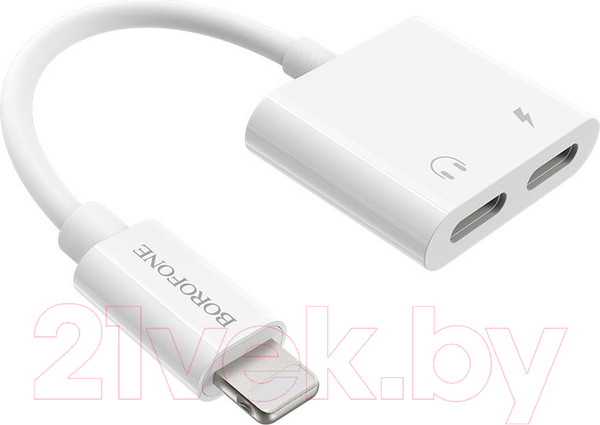 Изображение товара Сплиттер Borofone BV11 Lightning - Lightning (белый)