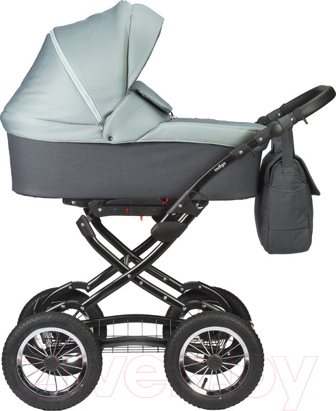 Изображение товара Детская универсальная коляска INDIGO Charlotte Sity Classic 12 (Cs 02, темно-серый/шалфей)