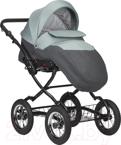 Изображение товара Детская универсальная коляска INDIGO Charlotte Sity Classic 12 (Cs 02, темно-серый/шалфей)