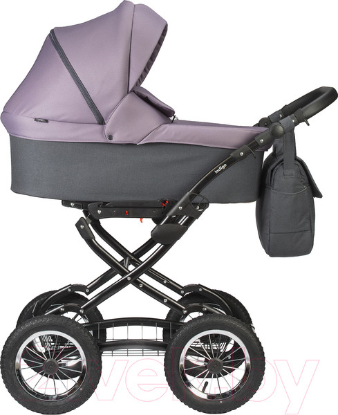 Изображение товара Детская универсальная коляска INDIGO Charlotte Sity Classic 12 (Cs 03, темно-серый/фиолетовый)