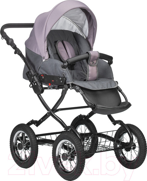 Изображение товара Детская универсальная коляска INDIGO Charlotte Sity Classic 12 (Cs 03, темно-серый/фиолетовый)