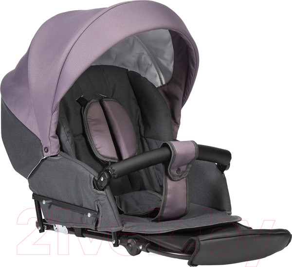 Изображение товара Детская универсальная коляска INDIGO Charlotte Sity Classic 12 (Cs 03, темно-серый/фиолетовый)