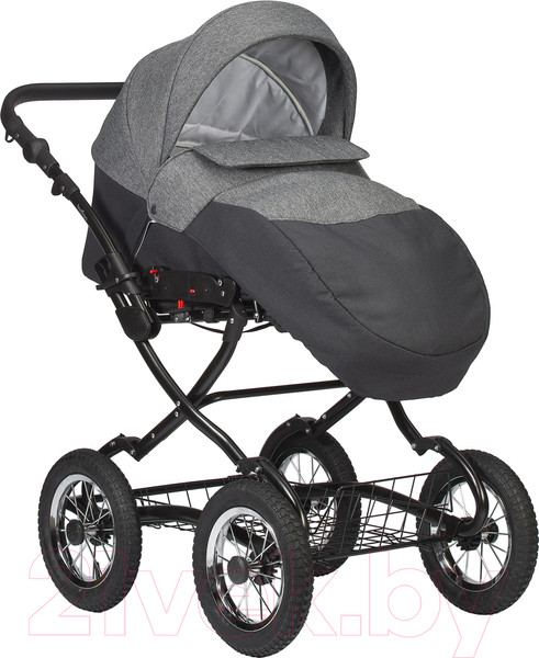 Изображение товара Детская универсальная коляска INDIGO Charlotte Sity Classic 12 (Cs 04, черный/темно-серый)