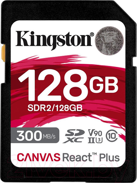 Изображение товара Карта памяти Kingston Canvas React Plus SDXC 128GB (SDR2/128GB)