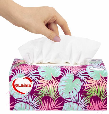 Изображение товара Бумажные салфетки Laima Everyday. Косметические / 113589 (200шт)