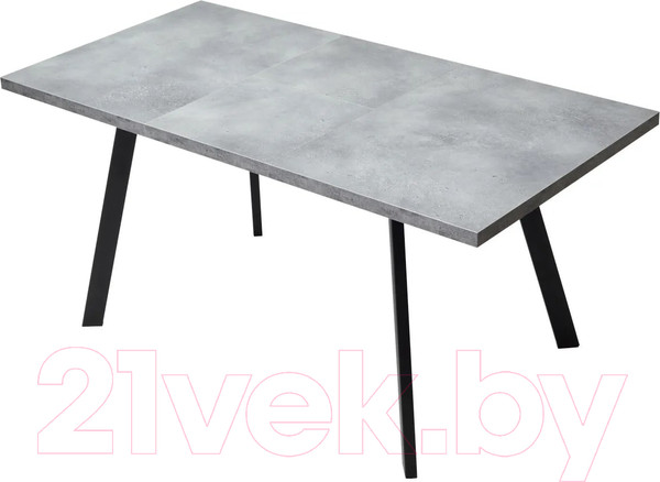 Изображение товара Обеденный стол M-City Brick M 120 / DEDBRICKMBETPORBLK120 (бетон портленд/черный)