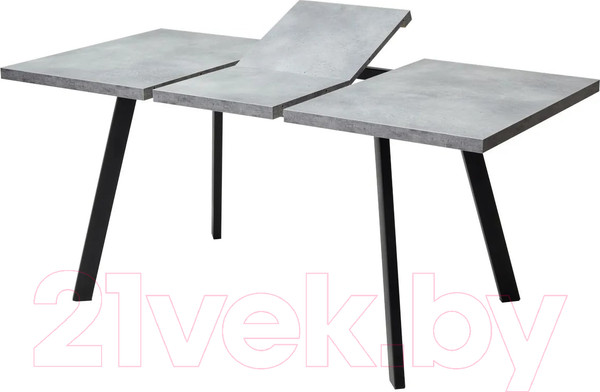 Изображение товара Обеденный стол M-City Brick M 120 / DEDBRICKMBETPORBLK120 (бетон портленд/черный)