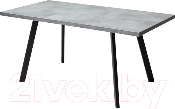 Изображение товара Обеденный стол M-City Brick M 120 / DEDBRICKMBETPORBLK120 (бетон портленд/черный)