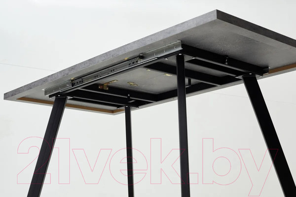 Изображение товара Обеденный стол M-City Brick M 120 / DEDBRICKMBETPORBLK120 (бетон портленд/черный)