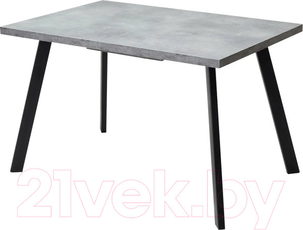 Изображение товара Обеденный стол M-City Brick M 120 / DEDBRICKMBETPORBLK120 (бетон портленд/черный)