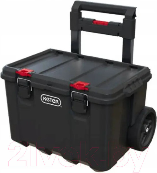 Изображение товара Ящик для инструментов Keter Stack n Roll Cart Black / 17210777