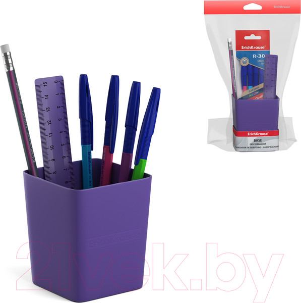 Изображение товара Настольный набор Erich Krause Base. Caribbean Sunset / 57963 (фиолетовый)