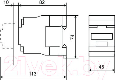 Изображение товара Контактор КС КМ-11211 12А 1НО 220В / 86304