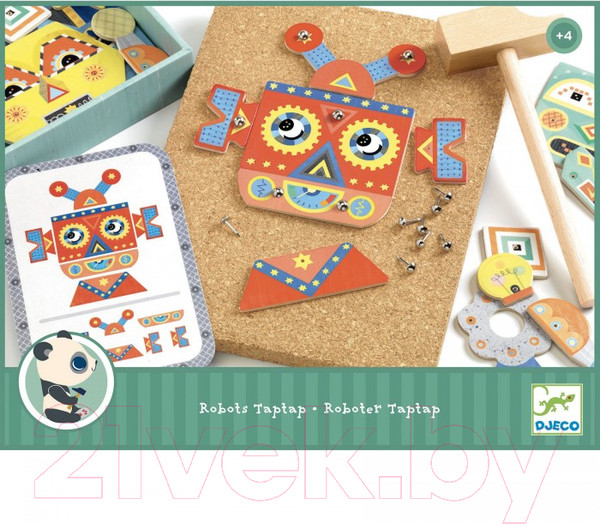Изображение товара Конструктор Djeco Роботы / 06646