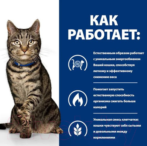 Изображение товара Сухой корм для кошек Hill's Prescription Diet Metabolic / 605940 (3кг)