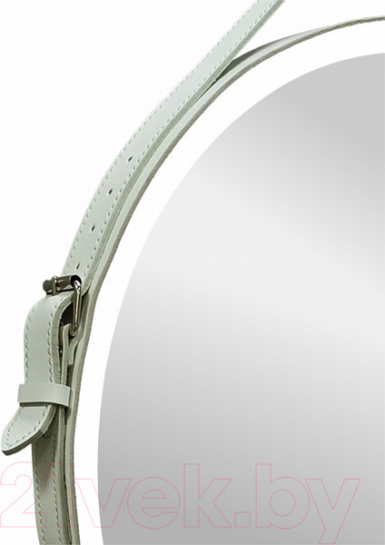 Изображение товара Зеркало Континент Millenium White Led D 80 (натуральная кожа, белый)
