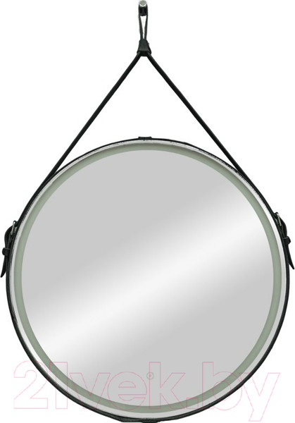 Изображение товара Зеркало Континент Millenium Black Led D 65 (натуральная кожа, черный)