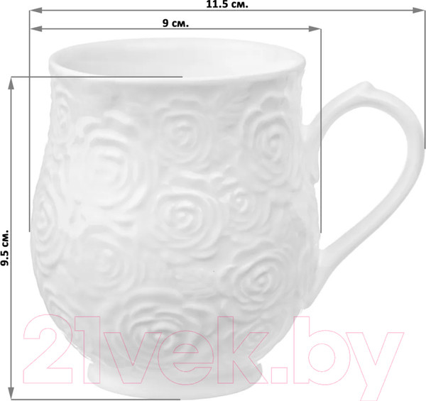 Изображение товара Кружка Elan Gallery Розы бочонок / 540297