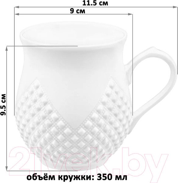 Изображение товара Набор кружек Elan Gallery Ромбики / 540501