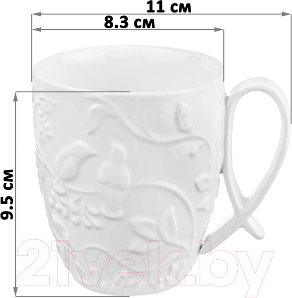 Изображение товара Набор кружек Elan Gallery Птички на ветке / 540334