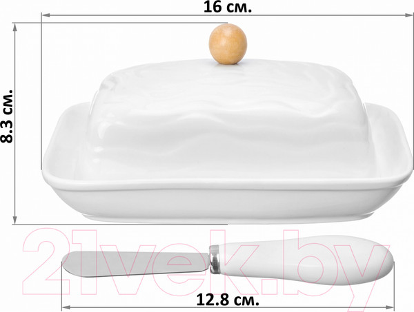 Изображение товара Масленка Elan Gallery Айсберг волны / 540238