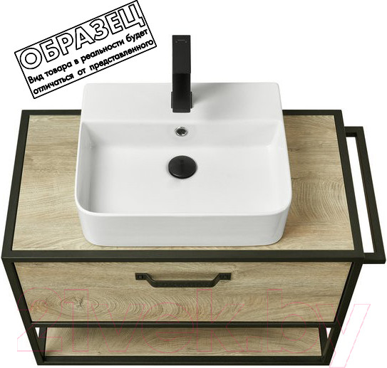 Изображение товара Тумба с умывальником Акватон Лофт Фабрик 80 (1A2424K0LTDU0)