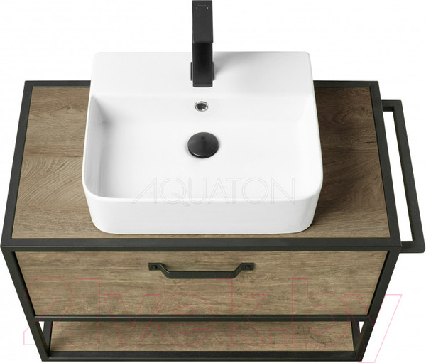 Изображение товара Тумба с умывальником Акватон Лофт Фабрик 80 (1A2424K2LTDY0)