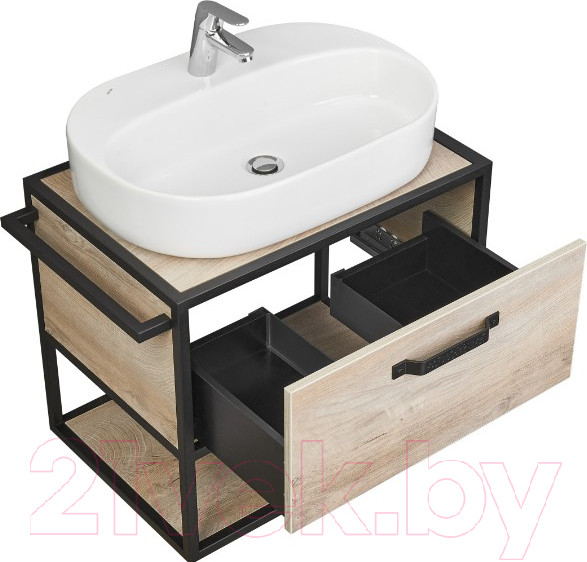 Изображение товара Тумба с умывальником Акватон Лофт Фабрик 65 (1A2423K0LTDU0)