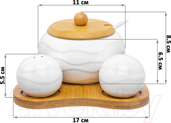 Изображение товара Набор для специй Elan Gallery Айсберг волны / 540373
