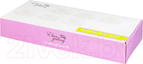 Изображение товара Набор для чая/кофе Elan Gallery Птички на ветке / 540208 (12пр.)