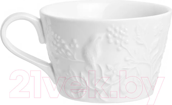 Изображение товара Чашка с блюдцем Elan Gallery Птички на ветке / 540198 (2пр.)