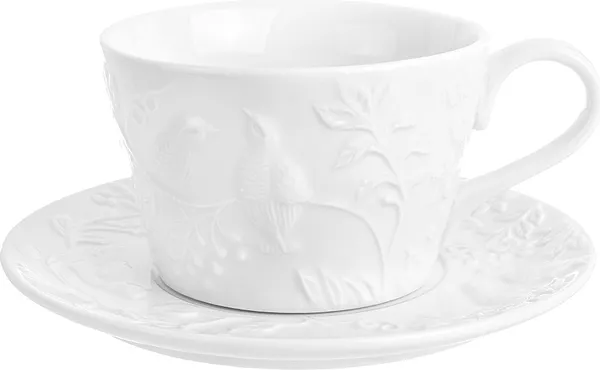 Изображение товара Набор для чая/кофе Elan Gallery Птички на ветке / 540328 (4пр.)