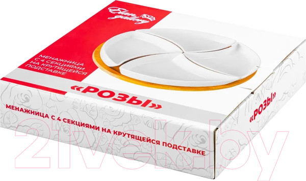 Изображение товара Менажница Elan Gallery Розы / 540439