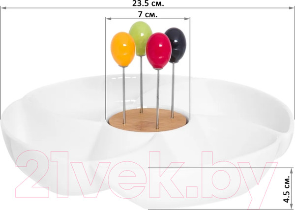 Изображение товара Менажница Elan Gallery Айсберг / 540183