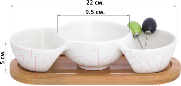 Изображение товара Менажница Elan Gallery Айсберг / 540187