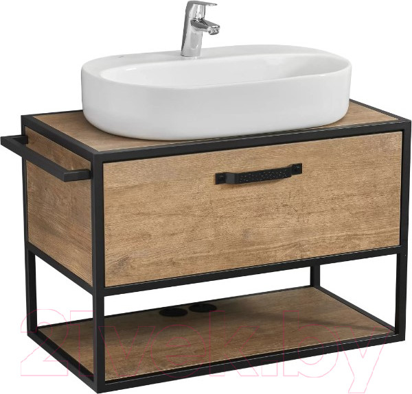 Изображение товара Тумба с умывальником Акватон Лофт Фабрик 80 (1A2424K1LTDY0)